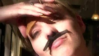 White Teen Fucked by Two Guys in Public Spots Outdoors