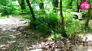 Caught Solo Masturbation of Anime Girl While Camping