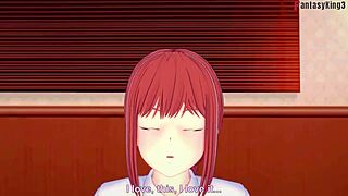 Makima blows hard in Chainsaw Man 3D fantasy POV! See full on Sheer FantasyKing3.