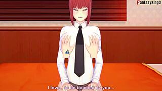 Makima blows hard in Chainsaw Man 3D fantasy POV! See full on Sheer FantasyKing3.