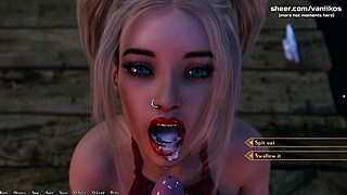 Huge tits pawg milf step mom in anime dating game episode