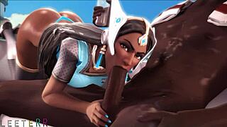 Symmetra gets naughty in a kinky garden adventure