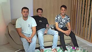 Spanish Babe Nelia Estrada Milks Cock Dry In 3some