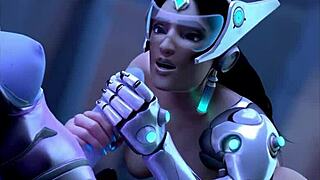 Symmetra gets naughty in a kinky garden adventure