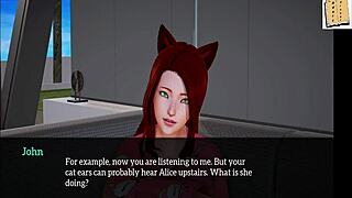 In my new family series, the redhead teen with small tits gets involved in group activities at home.