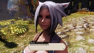 Hey, check this black guy banging Final Fantasy XIV characters hard!