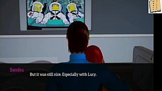 In my new family series, the redhead teen with small tits gets involved in group activities at home.