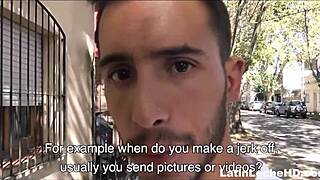 Amateur Young Straight Twink Latino Tries First Gay Sex With Stranger for Cash POV