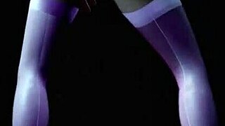 striptease by hot blonde dancing to music in 3d porn