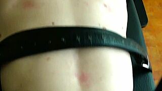 A hard caning session leaves her begging for mercy