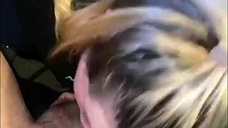 She Swallows All Of It In Deepthroat Sucking Sloppy Spitting Cum Blowjob