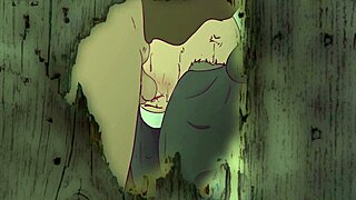 A nun fantasizes about wild fucking from both sides in hentai cartoon parody.