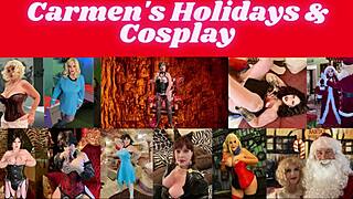 Granny Carmen’s Winter Holiday Turns Into Hardcore Lingerie Fucking