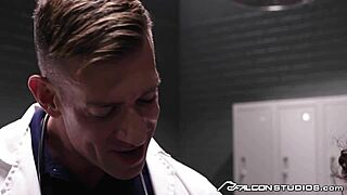 falconstudios twink bro pounded hard, joins spitroast with muscled hunk docs