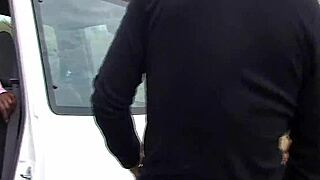 Ebony Orgy Sex in African Safari Backseat