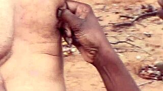 Ebony Orgy Sex in African Safari Backseat