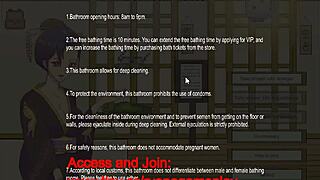 Cute ladies in public bath house... wanna join this steamy hentai game?