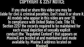 Wow, Pussy Bandit Slams Maxine X in Wild Interracial FFM Threesome with Monster Cock!