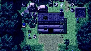 Tanned Girl Natsuki Pees in Forest at Night