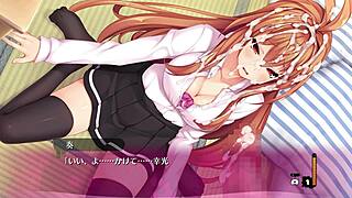 Bukkake game with lingerie in hentai