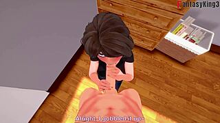 I’m obsessed with Aunt Cass blowjob from Cassidy Hamada in Big Hero fantasy!