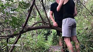 Hardcore Bareback Gay Action in the Wild Woods