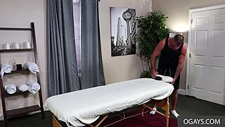 my massage session turned into a wild gay romp with rimming and anal