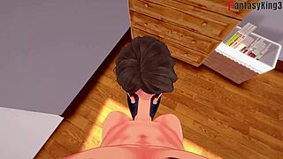 I’m obsessed with Aunt Cass blowjob from Cassidy Hamada in Big Hero fantasy!