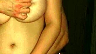 i seduce my girlfriend by caressing her big tits on camera