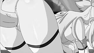 anime hentai anal sex with mature assfucking and creampie