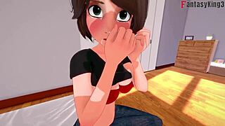 I’m obsessed with Aunt Cass blowjob from Cassidy Hamada in Big Hero fantasy!