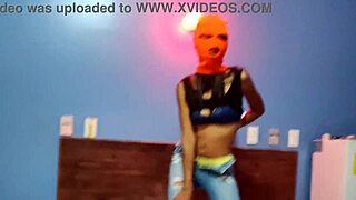 My brunette stepsister wants to celebrate Halloween in bed! 😈