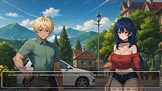 Horny Girlfriend Ripped His Shirt Off in Bluring the Walls Romance Hentai Game Ep 2 - What’s Next?
