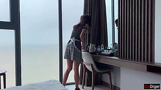 Time Stop Magic With Maid in Hotel Room for Huge Creampie