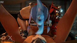 junker queen catches a thief and takes control with her dominance