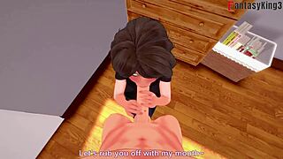 I’m obsessed with Aunt Cass blowjob from Cassidy Hamada in Big Hero fantasy!