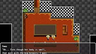 Exploring brothel, talking to three cute prostitutes?