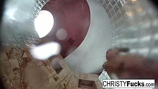 Christy And Dahlia's Hot Shower Lesbian Fun