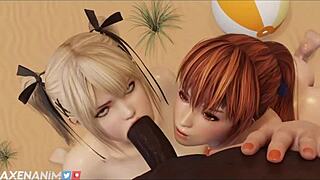 SFM Blowjob Compilation with Hentai Sluts Sucking Cock