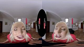 Blonde babe in reality seals the deal with piercing