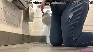 bouncing boobs and pissing pussy with dirty feet in worn-out shoes on display.