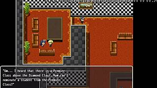 Exploring brothel, talking to three cute prostitutes?