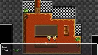 Exploring brothel, talking to three cute prostitutes?