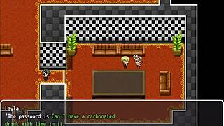 Exploring brothel, talking to three cute prostitutes?