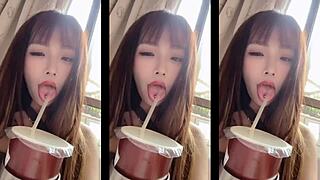 熙玥 daily limited motion collection, asian model in casual vibes.