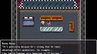 Exploring brothel, talking to three cute prostitutes?