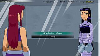 hey, wanna know who i filled up in 18titans part 28 with starfire and jinx?