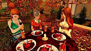 Harem hotel 237 in anime game adventure.