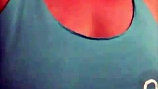 Curvy BBW Amanda Teases With Big Tits Behind Scenes