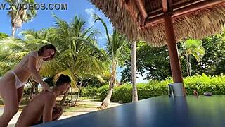 Watch This Mini Bikini Beauty Strip In Beer Pong?